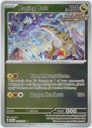 Stellar Crown Raging Bolt #111/142 reverse holo